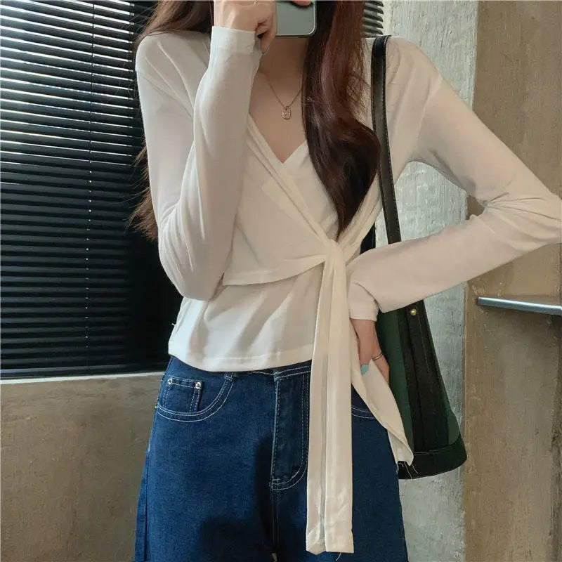 🌿 KK BRAND V-NECK BATIK COTTON CROP TOPS T.SHIRT – COTTON COMFORT. TROPICAL TEXTURE. CAREFREE ENERGY | 2025