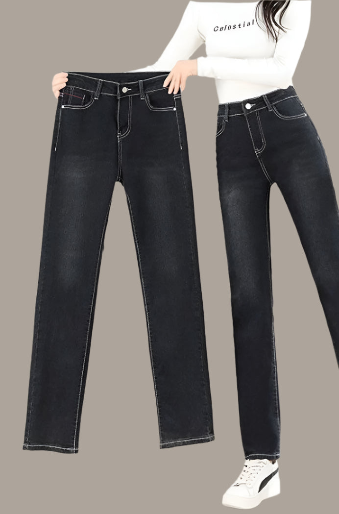 KK BRAND | High-Waisted Winter Denim for Women & GIRLS | SMART SLIM FIT | COTTON-STRETCH BLEND 2025