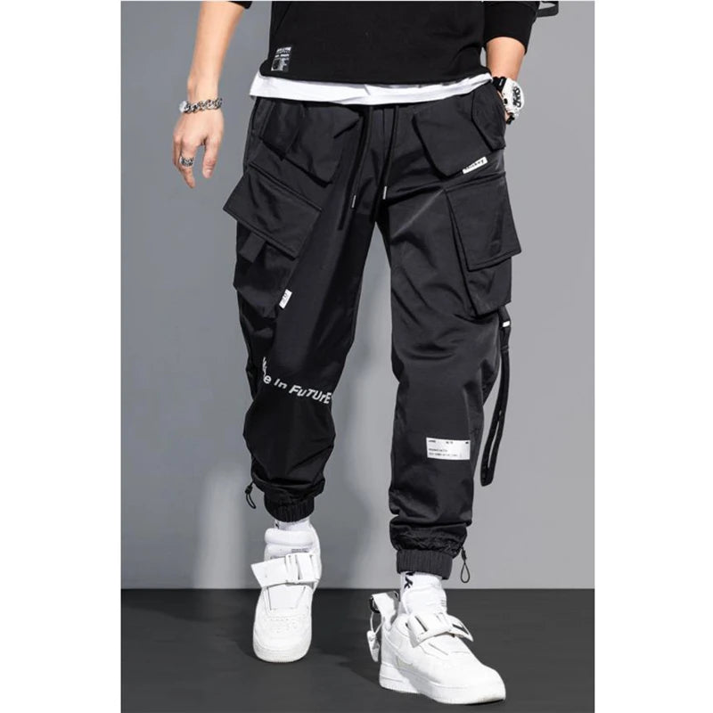 🔥 ✨ KK BRAND BLACK & CONTRAST BLUE CARGO TROUSERS FOR MEN | 2025