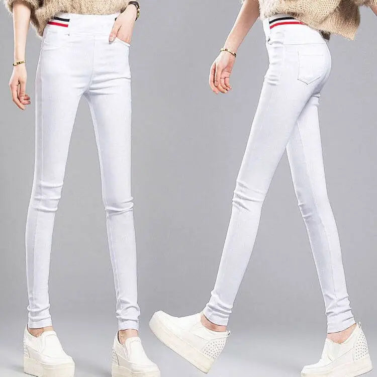 KK BRAND | Women’s Low-Waist Stylish Denim Pants | Slim Fit Batik-Inspired Comfort for Everyday Wear | 2025