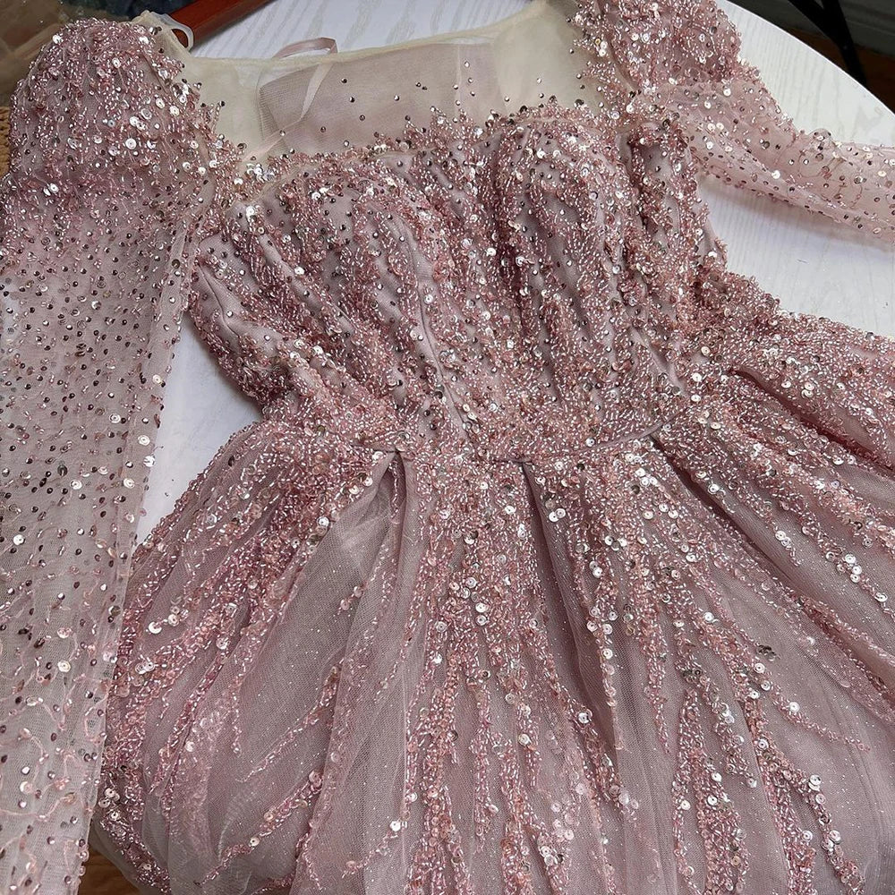 💫 Exquisite Full-Sleeve Tulle A-Line Dress – KK BRAND Signature Elegance  women and girls who appreciate timeless beauty. 2025