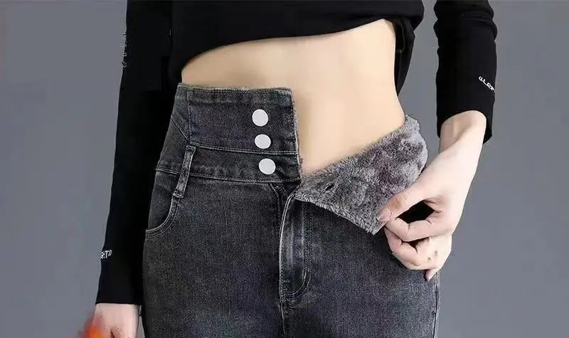 ✨ KK BRAND HIGH-WAIST VINTAGE DENIM JEANS FOR WOMEN |WINTER 2025