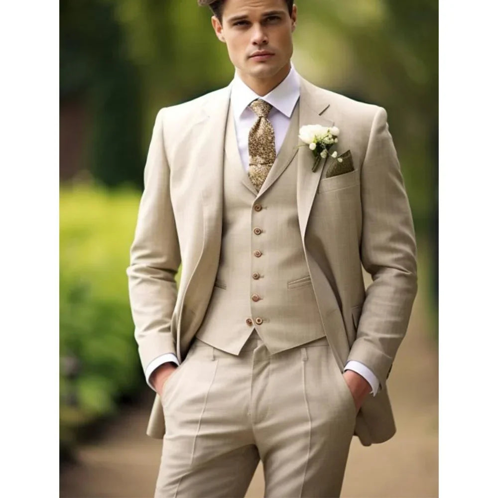 Men's 3-Piece Stylish Suit – KK BRAND  Where Elegance Meets Contemporary Style.2025