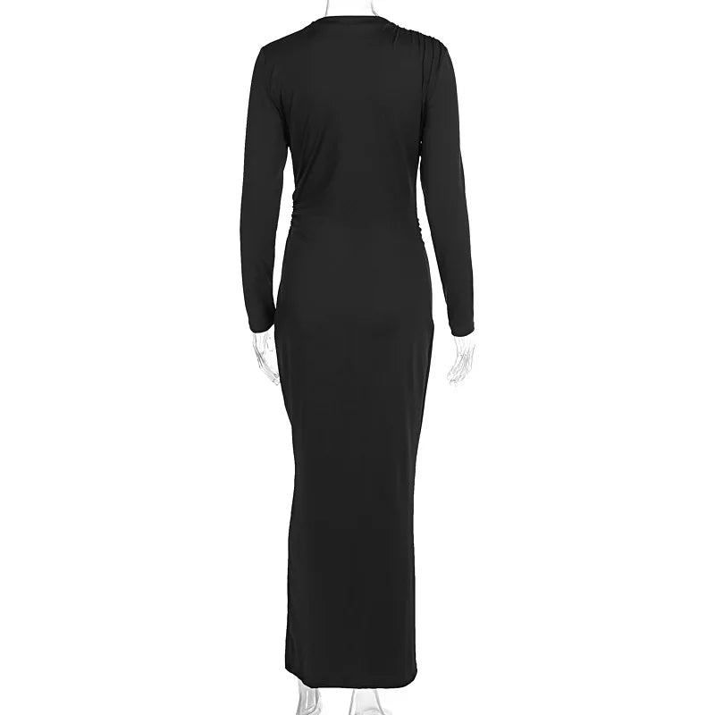 KK BRAND – Elegant Ankle-Length Office Lady Dress Refined Comfort with Confident Style 2025