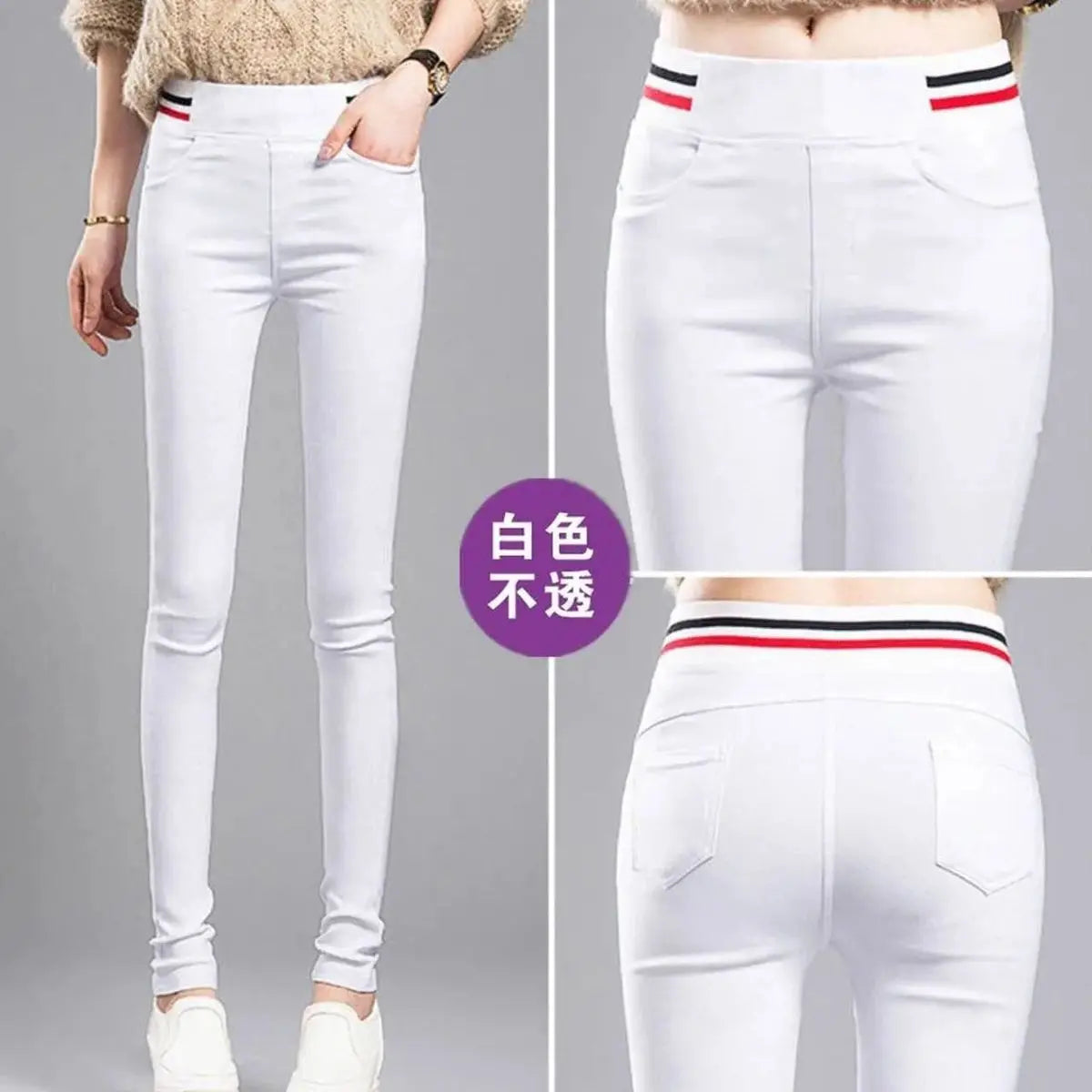 KK BRAND | Women’s Low-Waist Stylish Denim Pants | Slim Fit Batik-Inspired Comfort for Everyday Wear | 2025