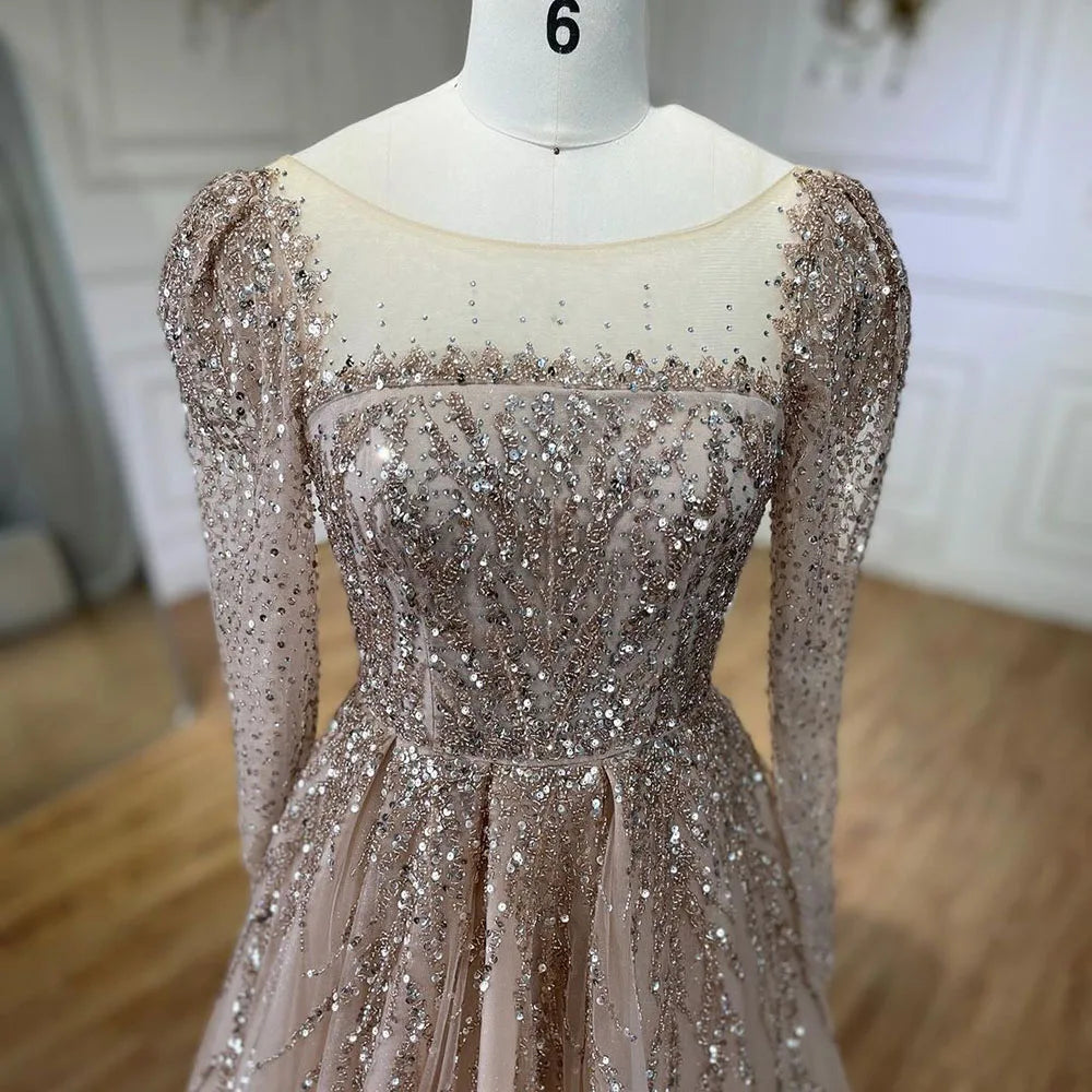 💫 Exquisite Full-Sleeve Tulle A-Line Dress – KK BRAND Signature Elegance  women and girls who appreciate timeless beauty. 2025