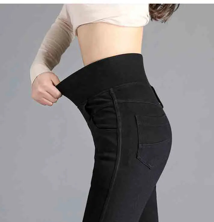 ✨ KK BRAND HIGH-WAISTED STRETCH DENIM JEANS FOR WOMEN | SPRING 2025