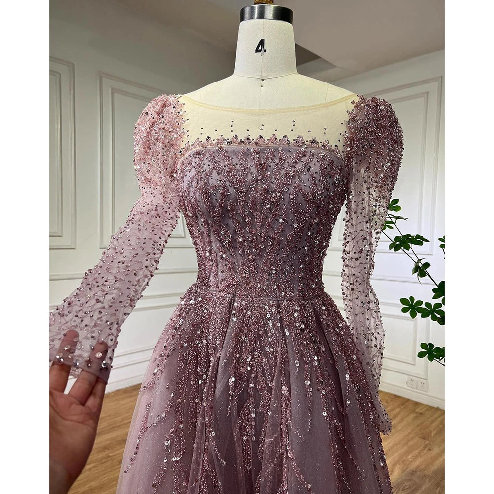 💫 Exquisite Full-Sleeve Tulle A-Line Dress – KK BRAND Signature Elegance  women and girls who appreciate timeless beauty. 2025