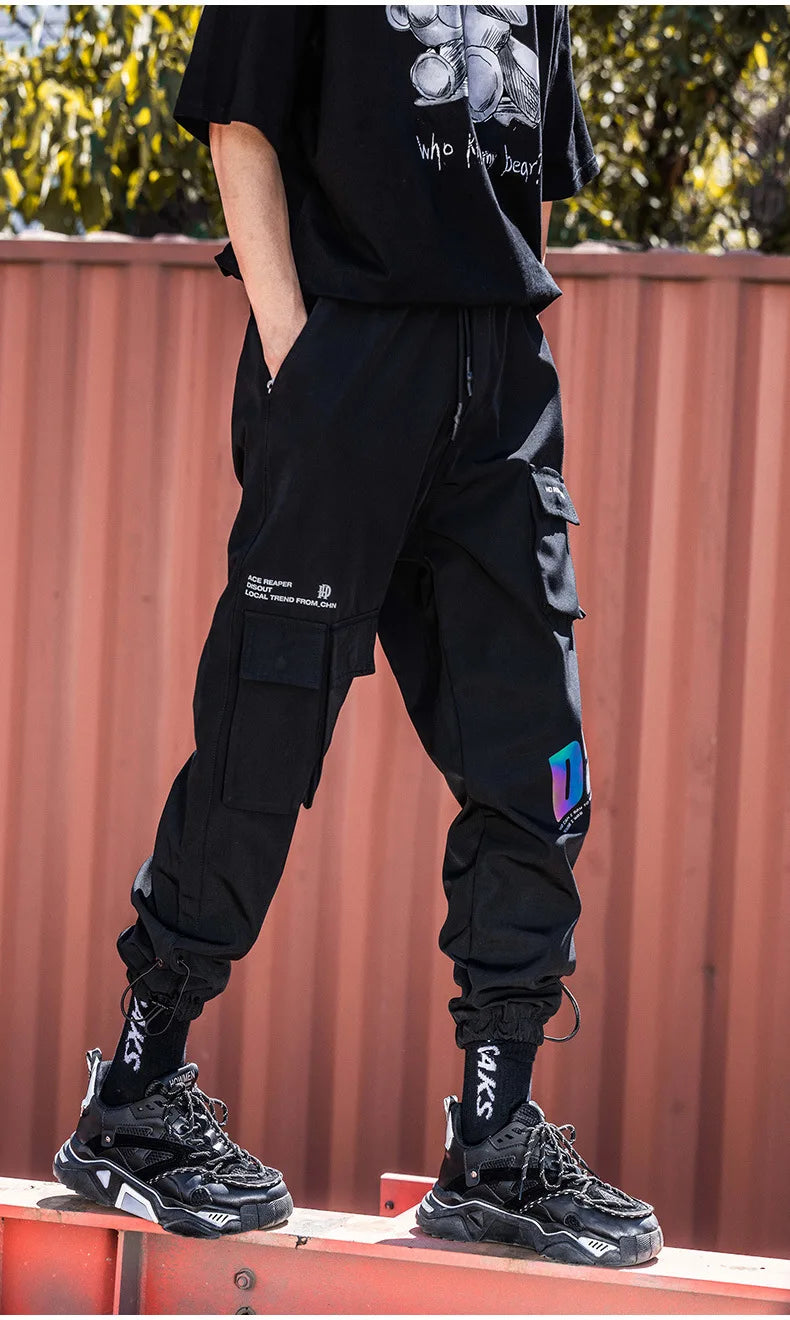 🔥 ✨ KK BRAND BLACK & CONTRAST BLUE CARGO TROUSERS FOR MEN | 2025