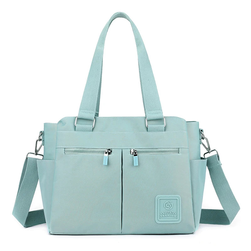 👜 KK BRAND – Leather-Nylon Shoulder Tote Bag Where Elegance Meets Everyday Function 2025