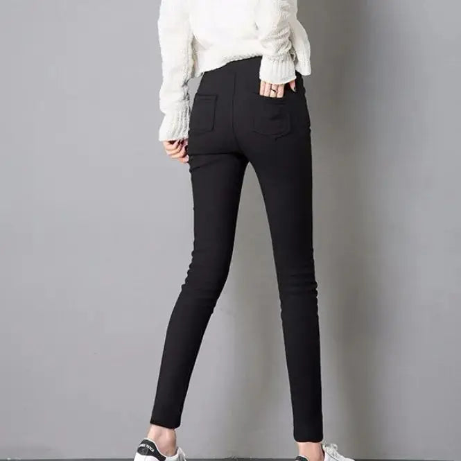 KK BRAND | Women’s Low-Waist Stylish Denim Pants | Slim Fit Batik-Inspired Comfort for Everyday Wear | 2025