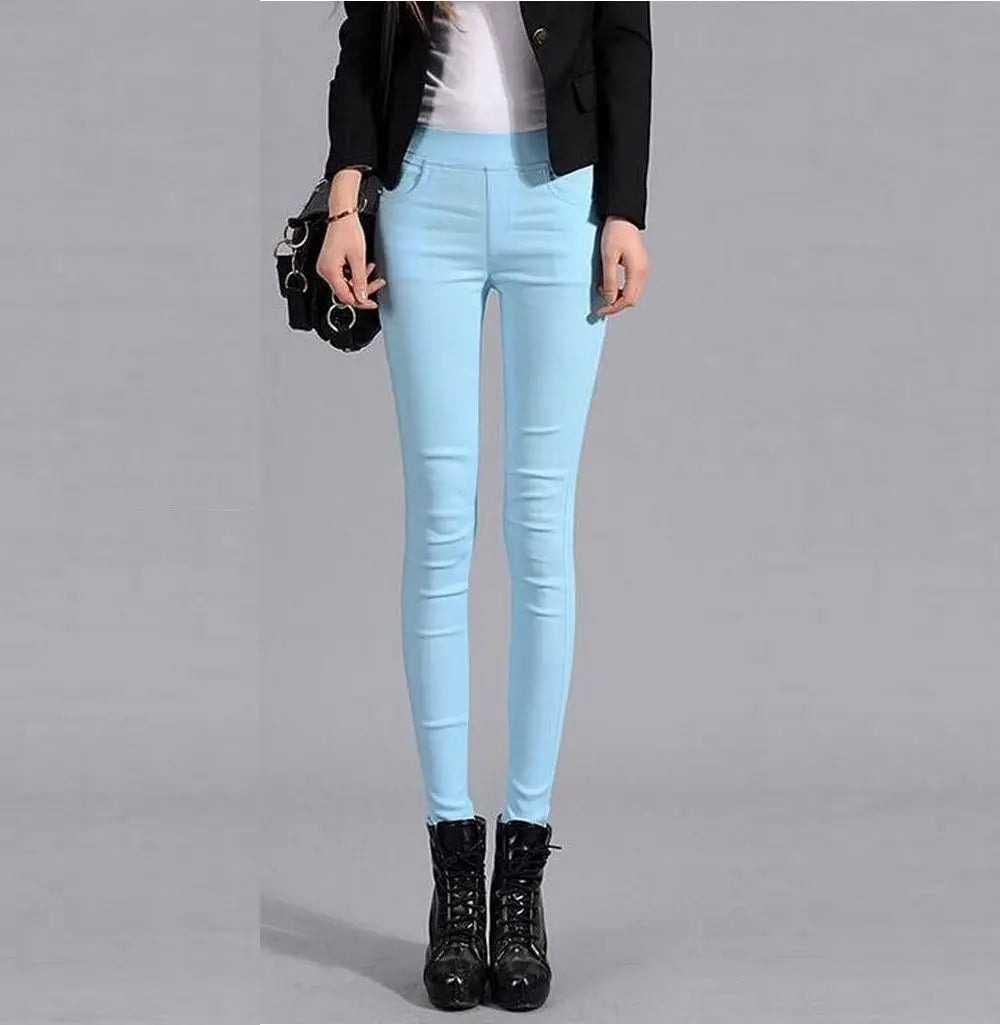 KK BRAND – Women’s High-Waist Stretch Denim Pants | Comfortable &amp; Stylish Everyday Fit | 2025