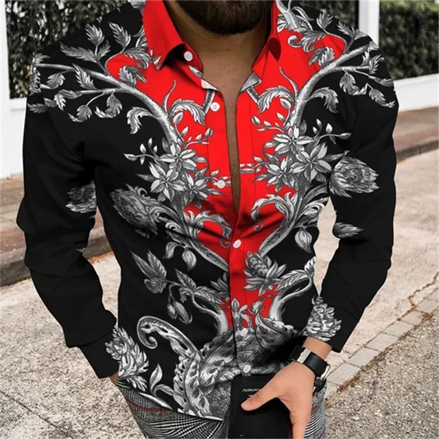 👔 KK BRAND | MEN’S MULTI-COLOR DIGITAL 3D PRINT SHIRT – | 2025 EDITION