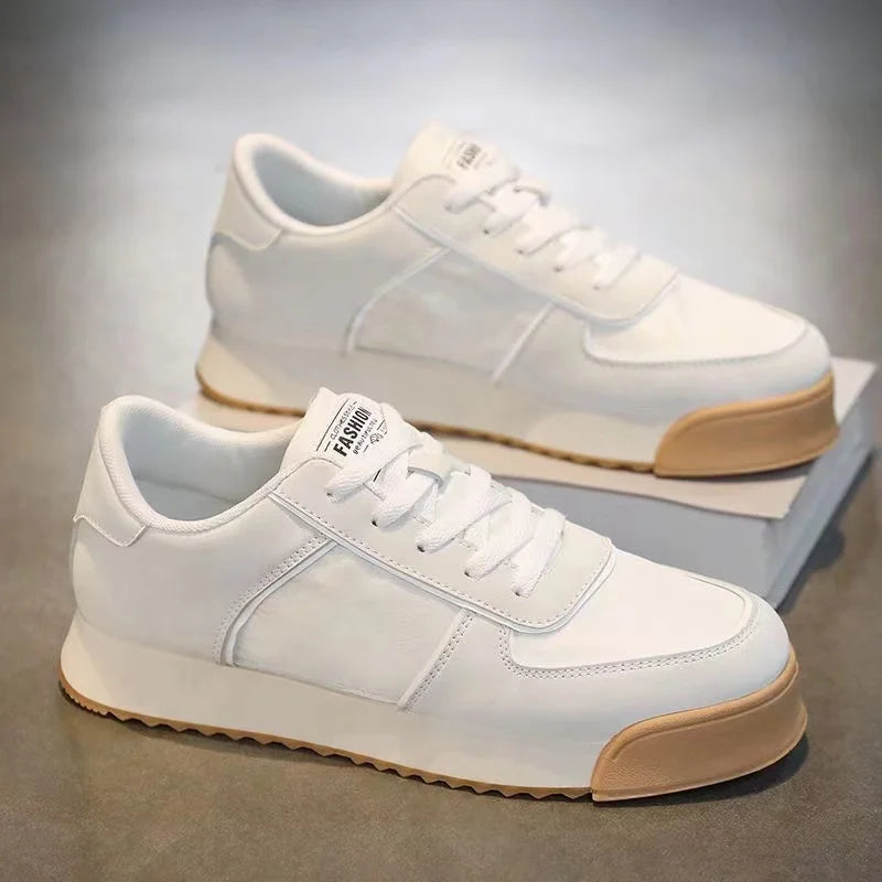 Men's Dark Brown Fur Casual Joggers – Height Increasing Comfort Shoes | KK BRAND 2025