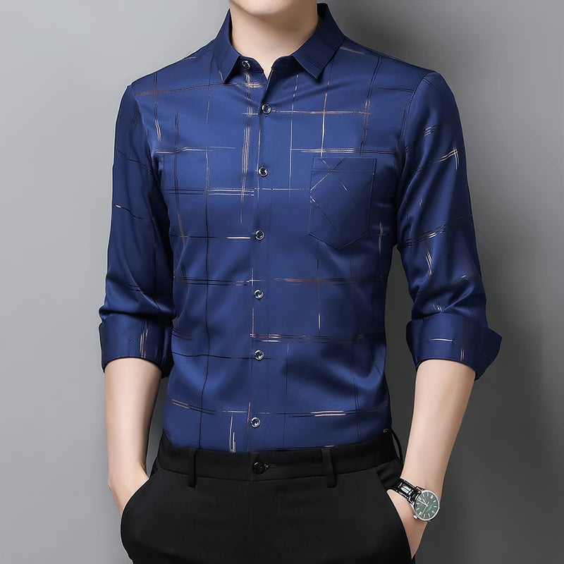 🖤 KK BRAND Men’s Check Design Smart Casual Shirt – The Elevated All-Season Classic 🖤 | 2025