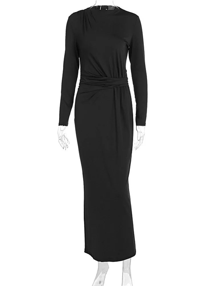 KK BRAND – Elegant Ankle-Length Office Lady Dress Refined Comfort with Confident Style 2025