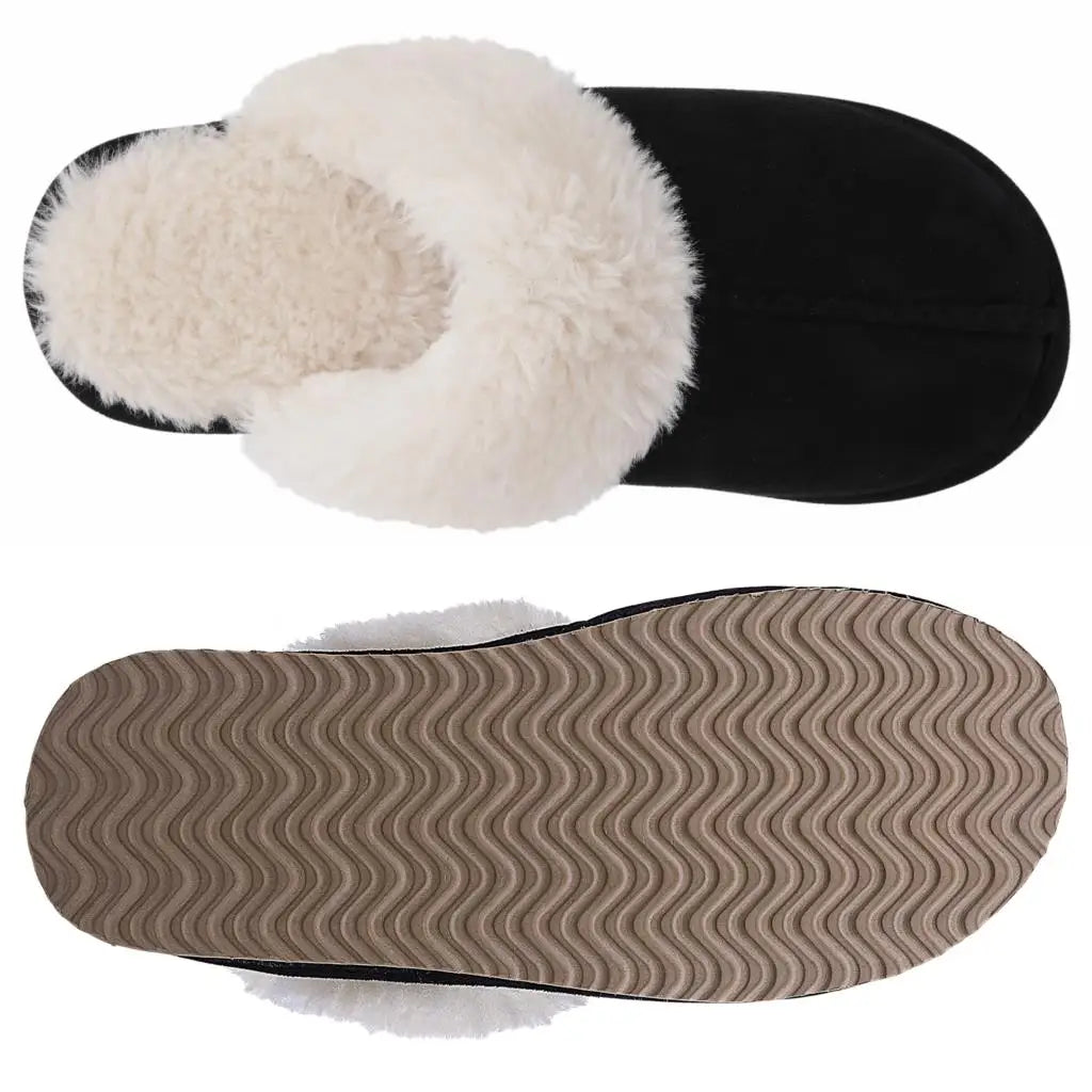 KK BRANDS WOMEN'S FAUX FUR SLIPPERS – COZY INDOOR STYLE WITH LUXE COMFORT | 2025