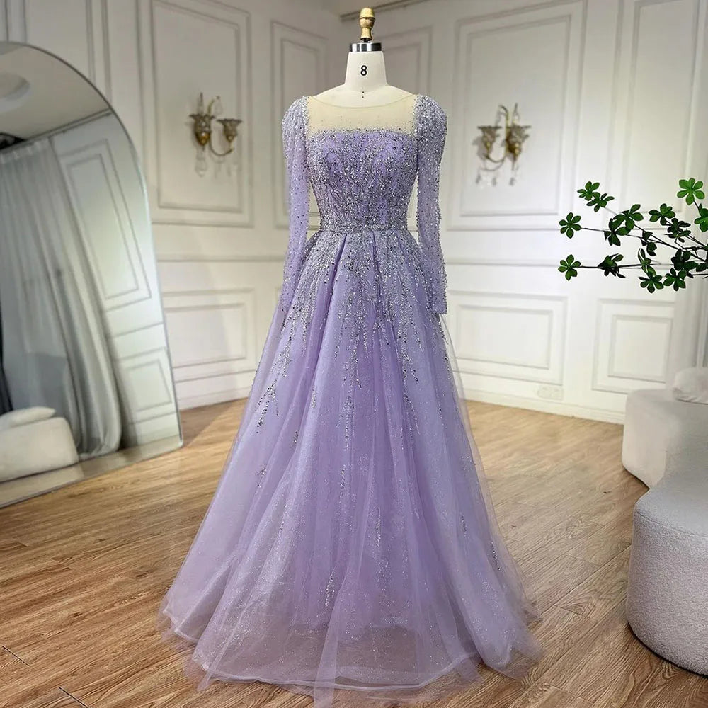 💫 Exquisite Full-Sleeve Tulle A-Line Dress – KK BRAND Signature Elegance  women and girls who appreciate timeless beauty. 2025