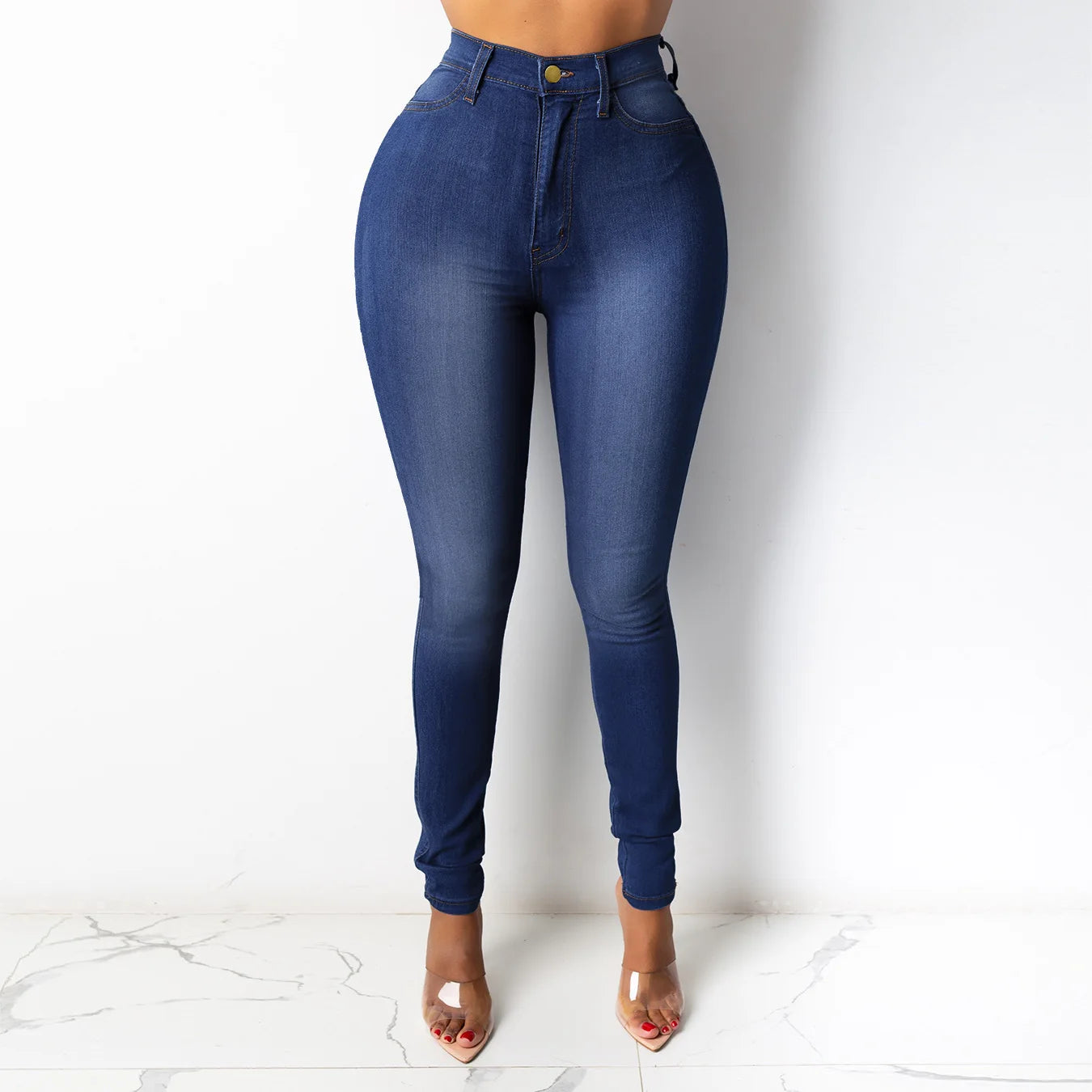 👖 KK BRAND WOMEN’S HIGH-WAIST SKINNY DENIM JEANS – ELEGANT STRETCH FIT | 2025