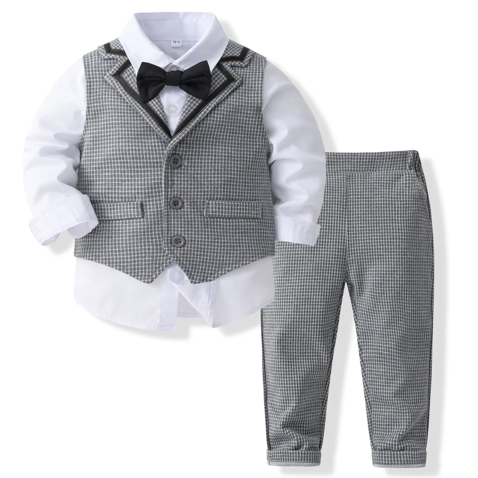 KK BRAND -Kids’ 3-Piece Gentleman Suit Set –  For birthdays, weddings, or special family events 2025