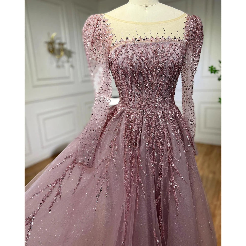 💫 Exquisite Full-Sleeve Tulle A-Line Dress – KK BRAND Signature Elegance  women and girls who appreciate timeless beauty. 2025