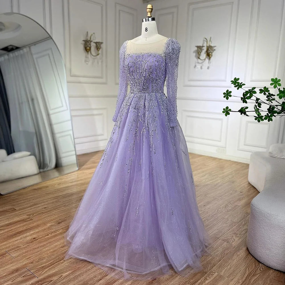 💫 Exquisite Full-Sleeve Tulle A-Line Dress – KK BRAND Signature Elegance  women and girls who appreciate timeless beauty. 2025