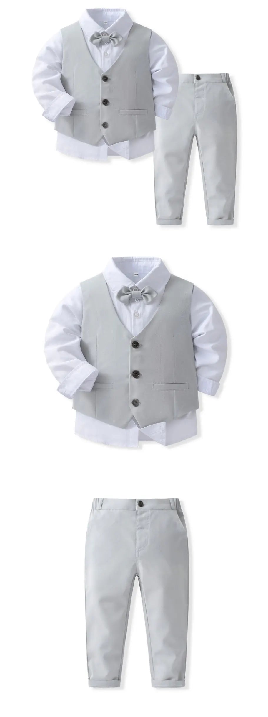 KK BRAND -Kids’ 3-Piece Gentleman Suit Set –  For birthdays, weddings, or special family events 2025