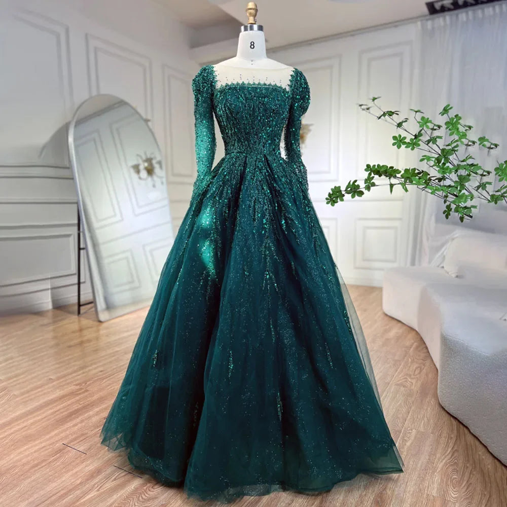 💫 Exquisite Full-Sleeve Tulle A-Line Dress – KK BRAND Signature Elegance  women and girls who appreciate timeless beauty. 2025