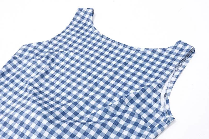 BY KK BRAND – Check Design Cotton Top | Summer & Streetwear Edit | 2025