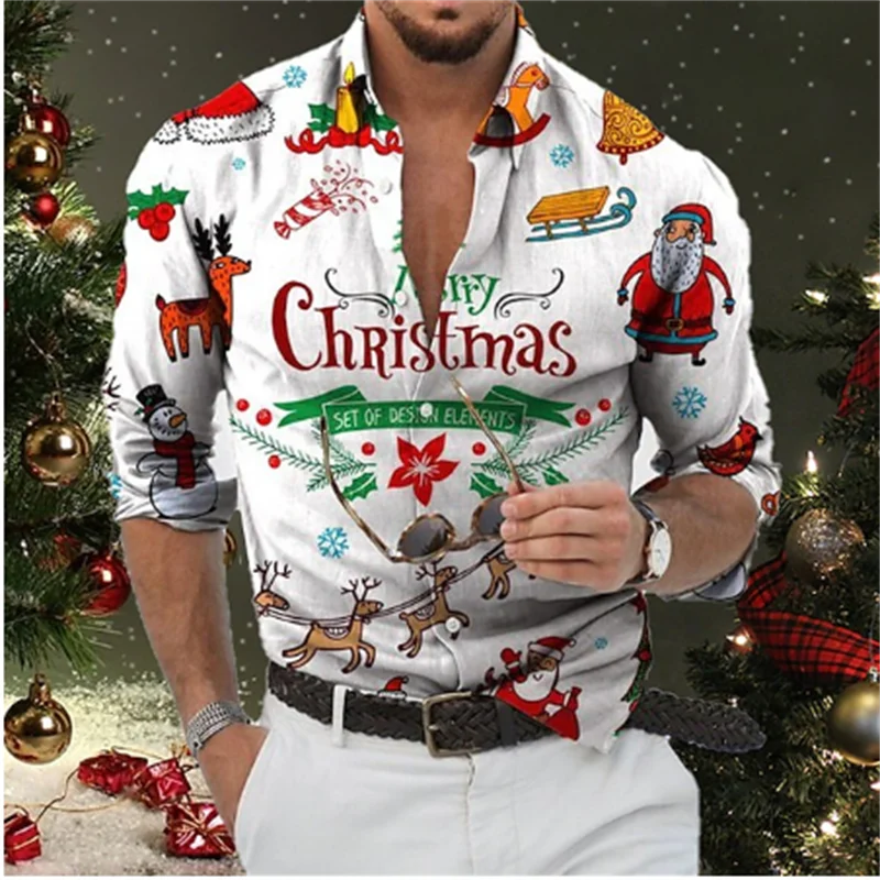 ✨ KK BRAND CONTRAST COLOR 3D PRINTED DRESS SHIRT FOR MEN | DIGITAL RED-WHITE-BLUE PRINT | PC COTTON COMFORT FABRIC | FOUR SEASONS | 2025