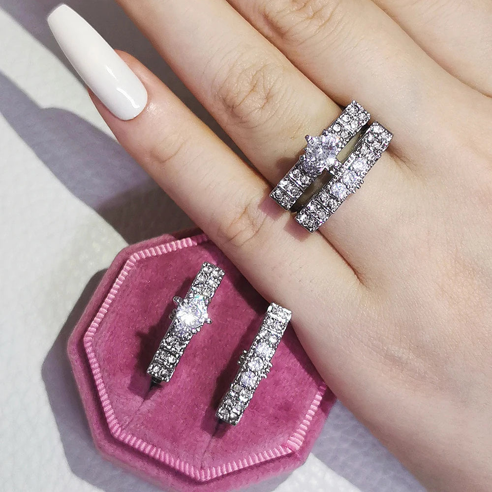 KK BRAND – Stylish Metal Ring Set for Women  ELEGANT  DURABLE | ENGAGEMENT-READY Silver COLORS | 2025