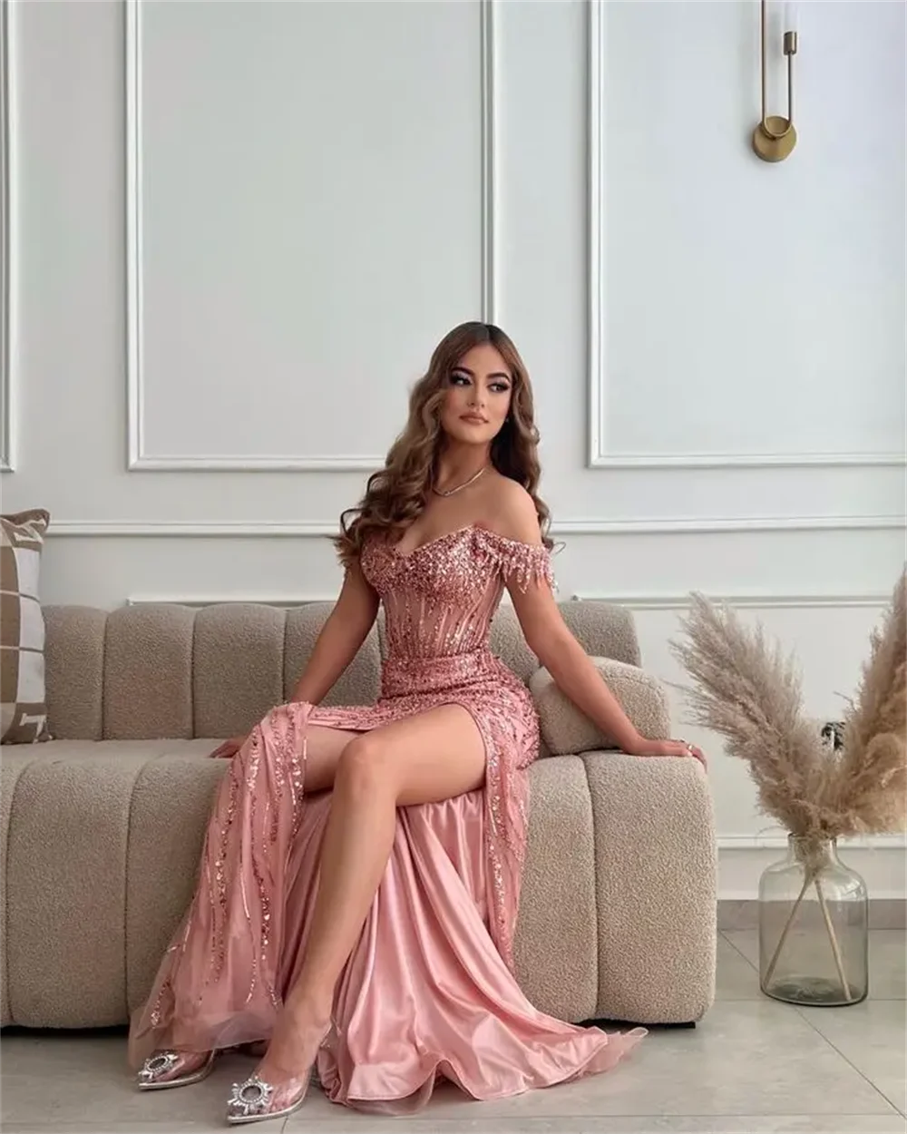 – KK BRAND | Custom-Made Halter A-Line Special Event Dress –|Striking Halter-Style A-line dress | 2025