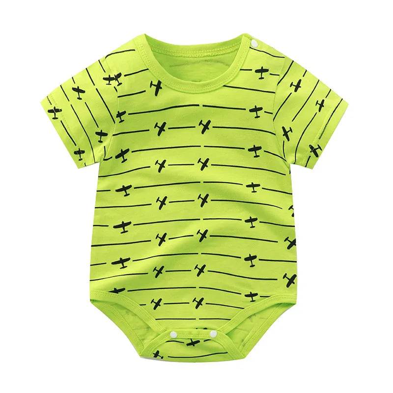 White Contrast Cartoon Romper – Spring &amp; Autumn Edition  By KK BRAND – For Your Little One’s Everyday Adventures 2025