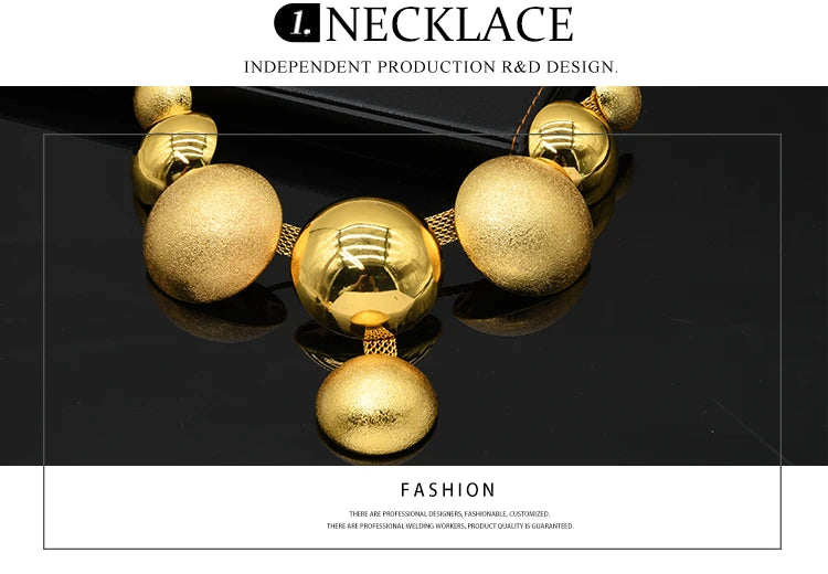 ✨ Women’s Gold Bohemian Jewelry Set – BY KK BRAND Dubai Wedding Collection (4-Piece Set) |2025