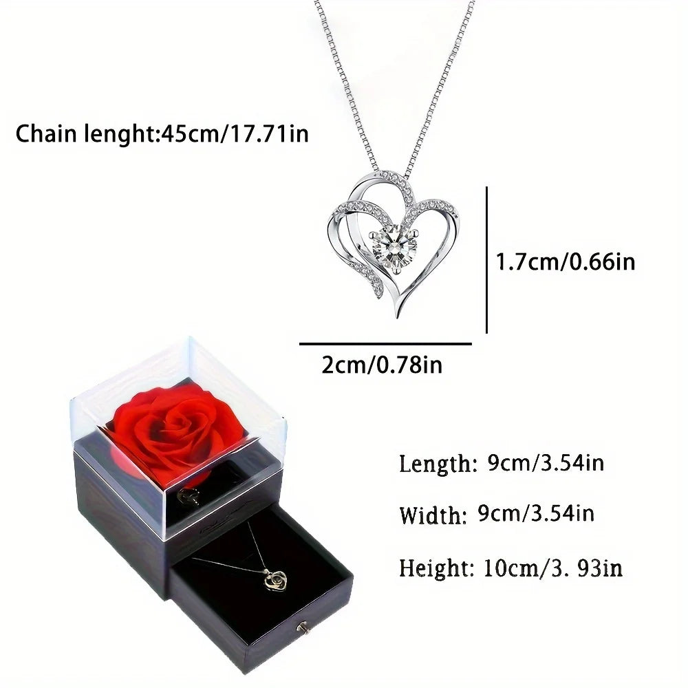 💖 KK BRAND | Women’s Heart Pendant Necklace – Cute, Romantic &Timeless  Elegant Heart Zircon Necklace 💖  | 2025