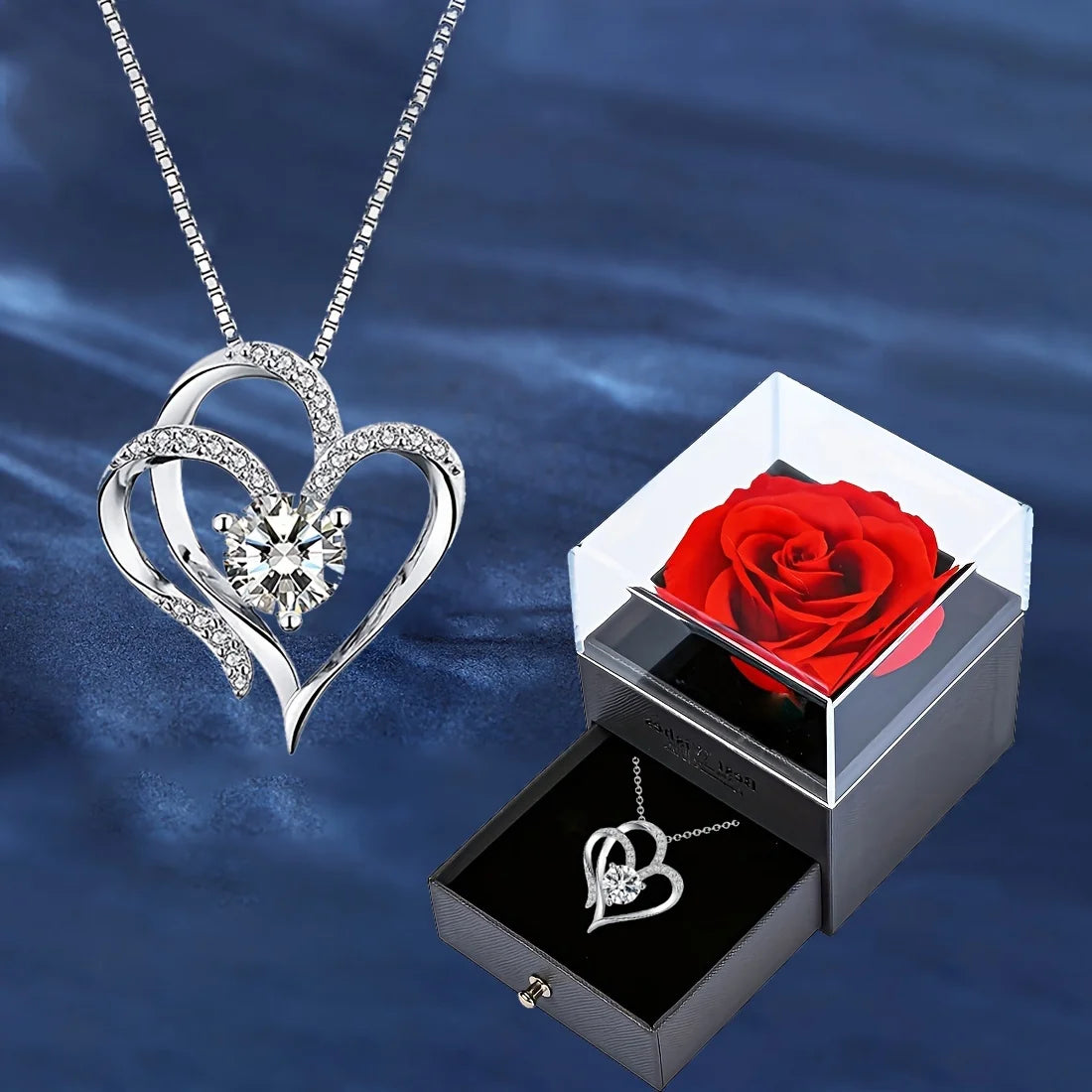 💖 KK BRAND | Women’s Heart Pendant Necklace – Cute, Romantic &Timeless  Elegant Heart Zircon Necklace 💖  | 2025