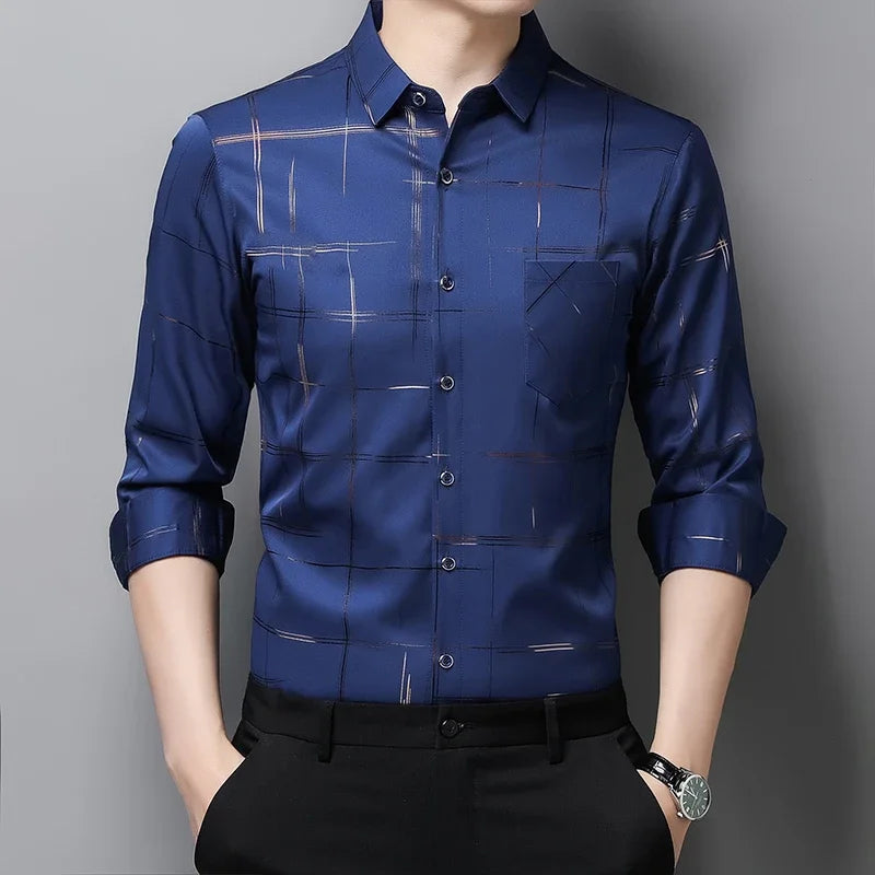 🖤 KK BRAND Men’s Check Design Smart Casual Shirt – The Elevated All-Season Classic 🖤 | 2025