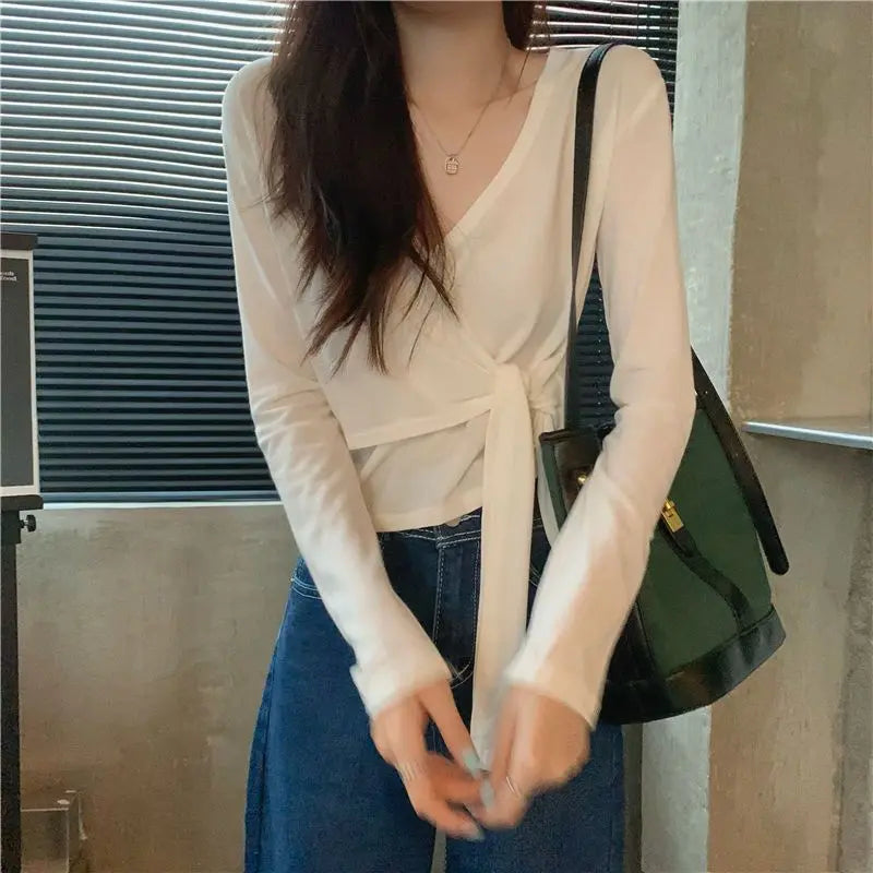 🌿 KK BRAND V-NECK BATIK COTTON CROP TOPS T.SHIRT – COTTON COMFORT. TROPICAL TEXTURE. CAREFREE ENERGY | 2025