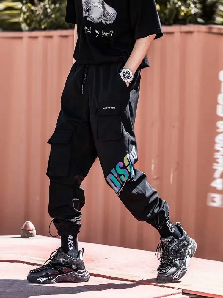 🔥 ✨ KK BRAND BLACK & CONTRAST BLUE CARGO TROUSERS FOR MEN | 2025