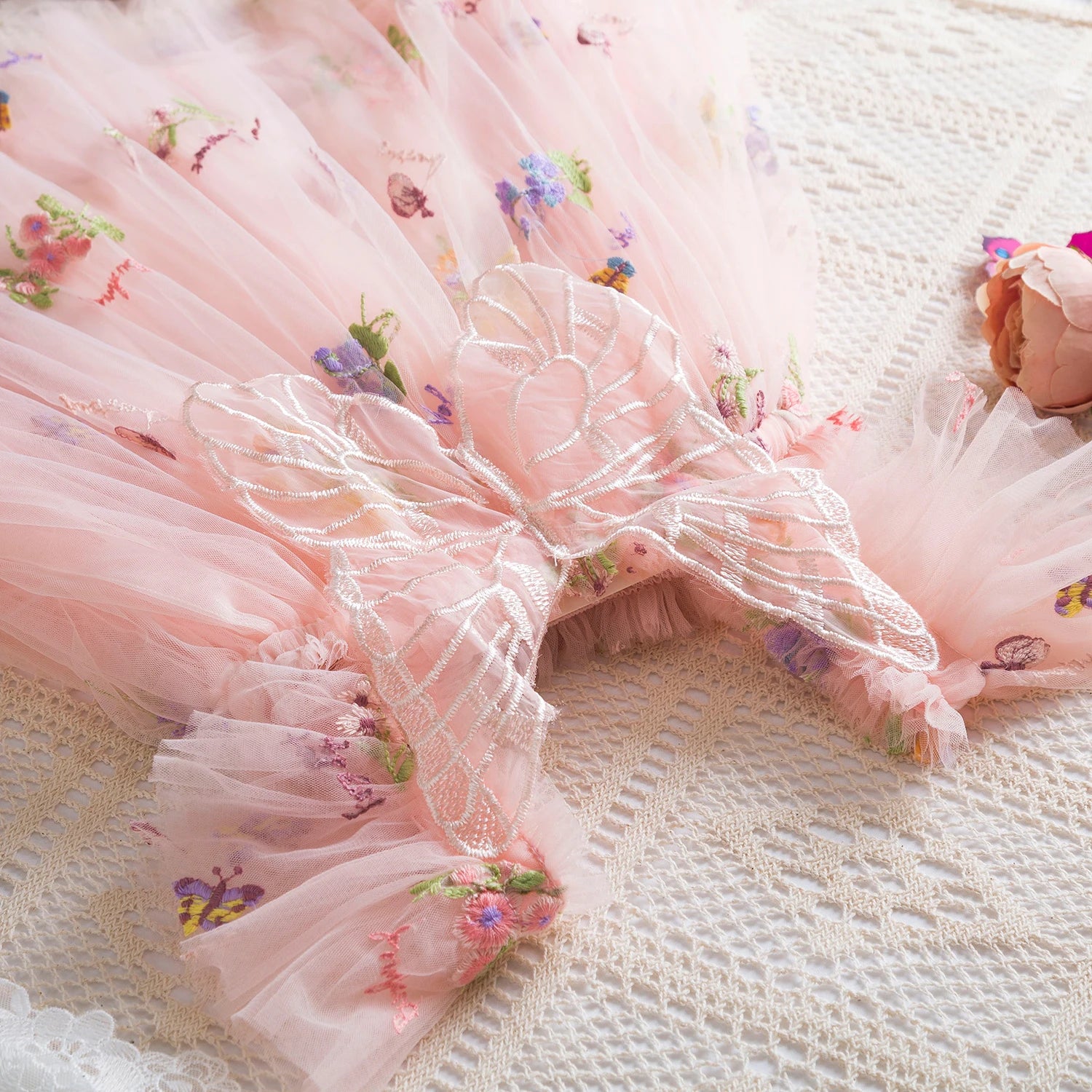 Little Princess Backless Embroidered Dress – Spring Ball Gown by KK BRAND 2025