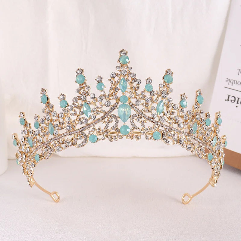 KK BRAND – Baroque Rose Gold Bridal Tiara Crown Luxury Crystal Diadem for Weddings, Pageants &amp; Special Occasions| 2025