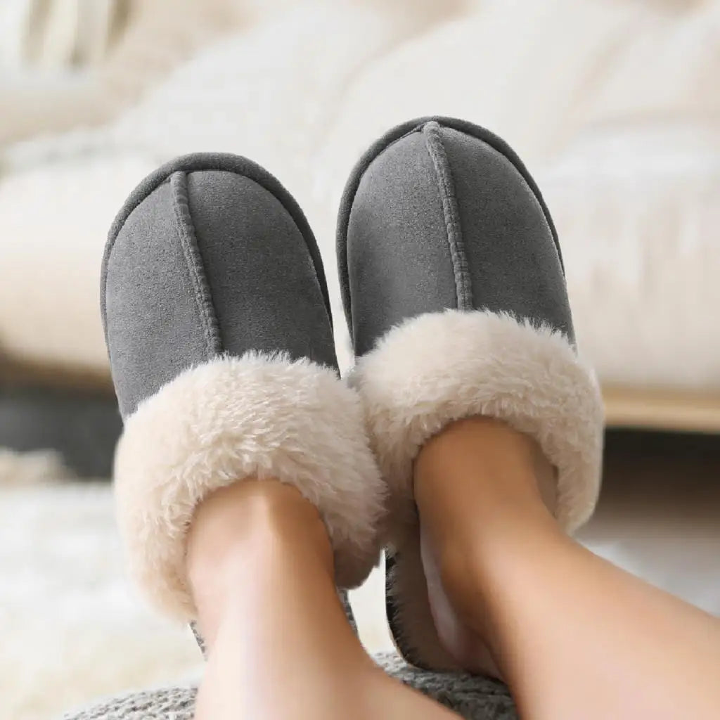 KK BRANDS WOMEN'S FAUX FUR SLIPPERS – COZY INDOOR STYLE WITH LUXE COMFORT | 2025
