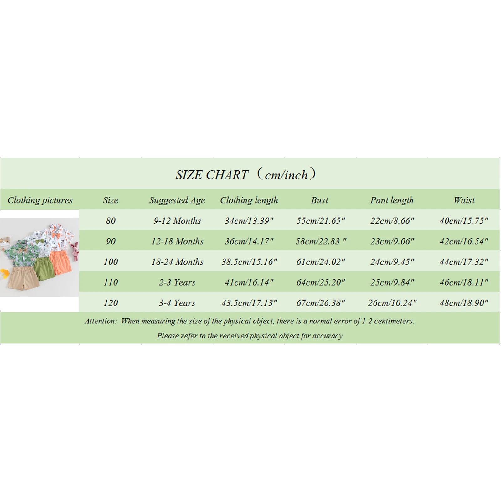 🧡 KK BRAND TODDLER BOY 2-PIECE SUMMER SET – BUNNY & CARROT PRINT SHIRT + SOLID SHORTS (9M–4Y) | 2025