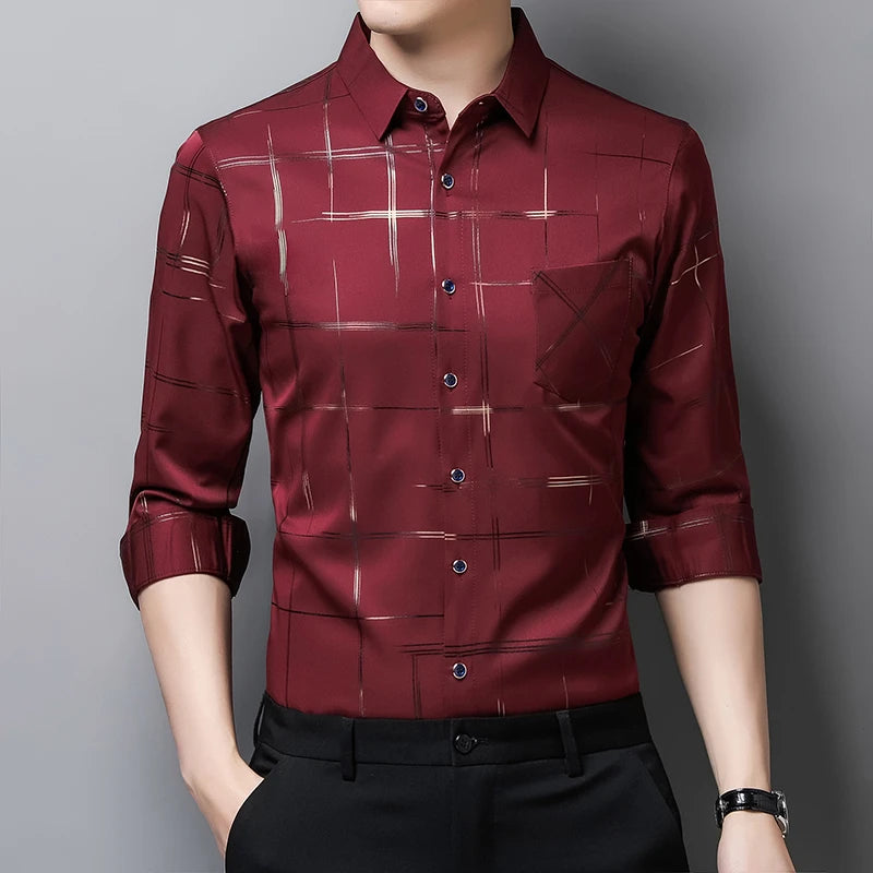 🖤 KK BRAND Men’s Check Design Smart Casual Shirt – The Elevated All-Season Classic 🖤 | 2025
