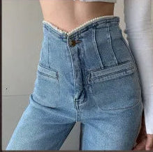 ✨ KK BRAND LIGHT BLUE & LIGHT BLACK CURVE FIT DENIM JEANS FOR WOMEN | 2025