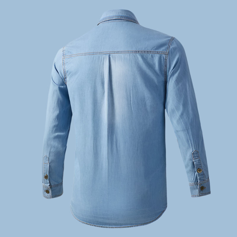 👕 KK BRAND | STYLISH DENIM SHIRT – 100% COTTON DENIM | DOUBLE POCKET | 2025 COLLECTION