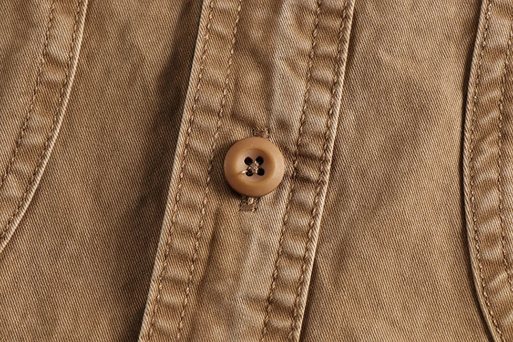 🧥 KK BRAND | MEN’S SAFARI STYLE BOLD DENIM SHIRT | EARTH TONES | LONG SLEEVE | URBAN UTILITY STYLE – 2025 EDITION