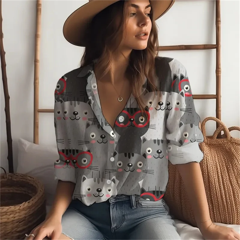 ✨ KK BRAND MULTI-CONTRAST 3D PRINTED LONG SLEEVE SHIRT FOR GIRLS | 2025