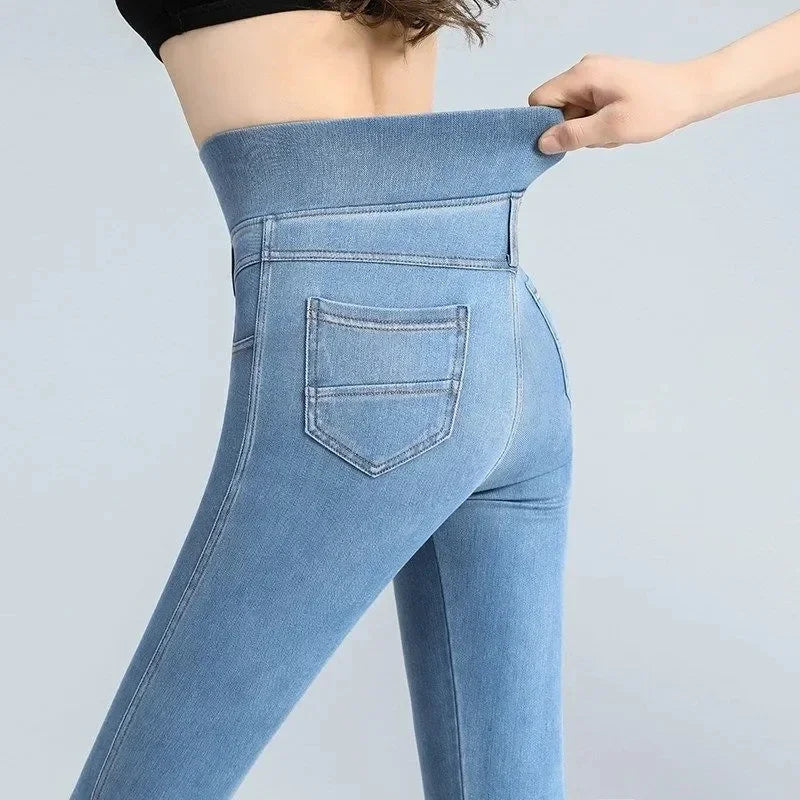 ✨ KK BRAND HIGH-WAISTED STRETCH DENIM JEANS FOR WOMEN | SPRING 2025