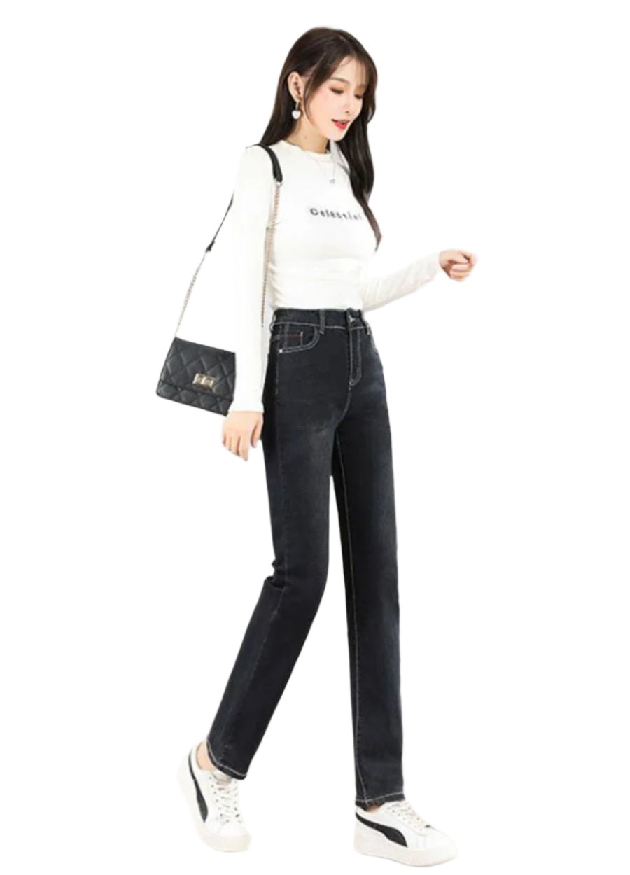 KK BRAND | High-Waisted Winter Denim for Women & GIRLS | SMART SLIM FIT | COTTON-STRETCH BLEND 2025